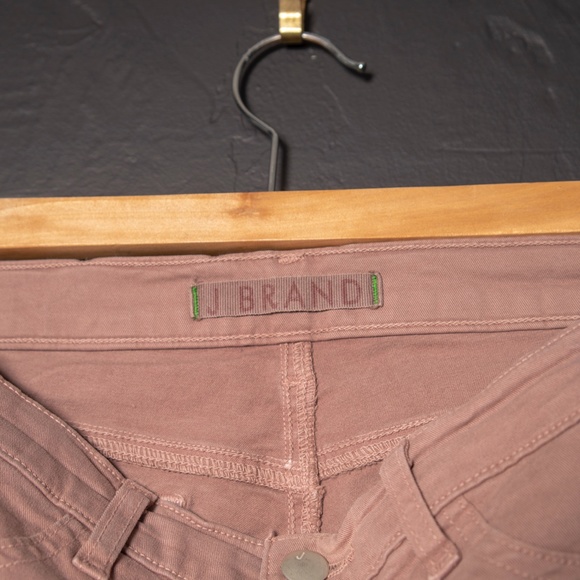 J Brand Dusty Rose Skinny Leg Slipper Jeggings - Picture 3 of 8